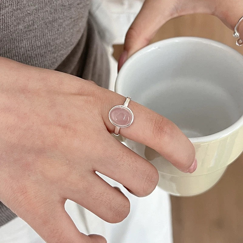 Cupid’s Charm Rose Quartz Ring