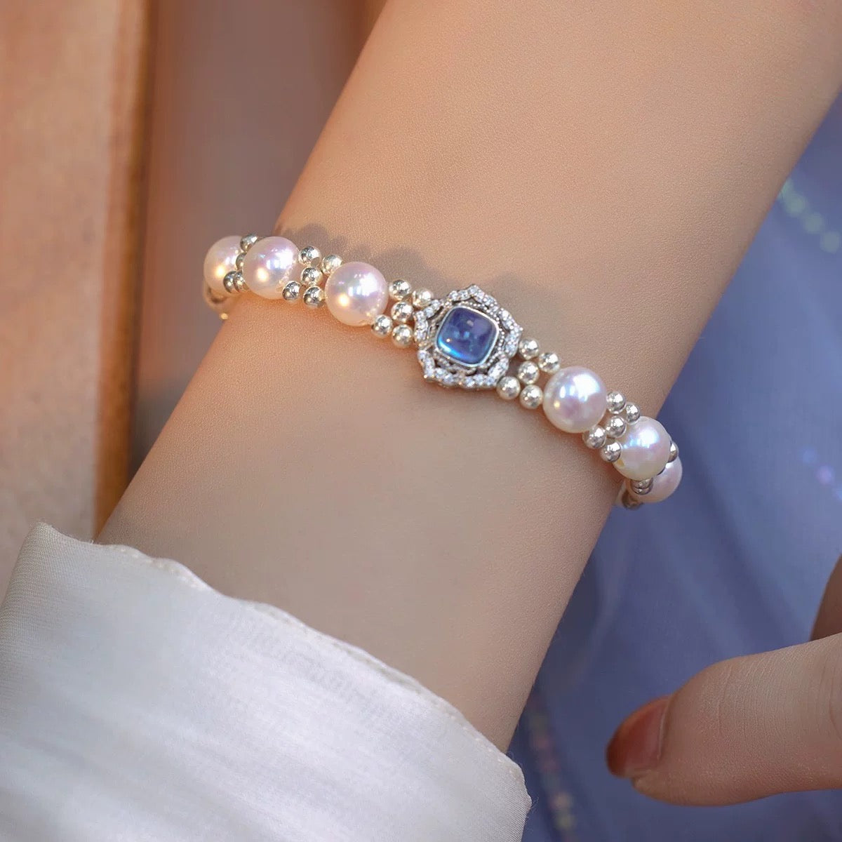 Ocean Harmony Aquamarine Bracelet