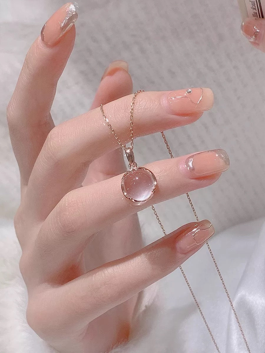 Lover’s Dream Rose Quartz Necklace