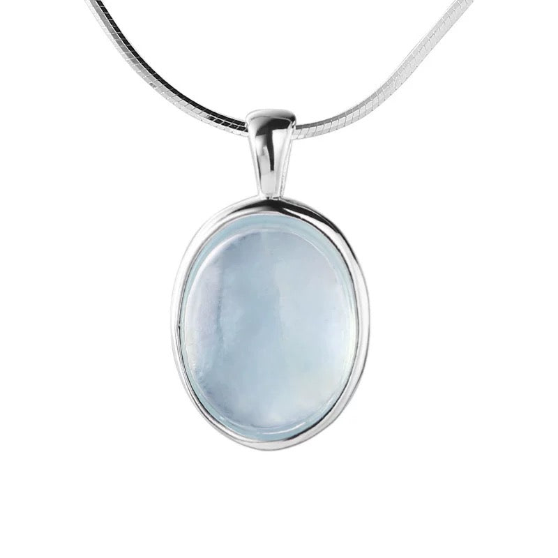 Azure Harmony Aquamarine Necklace