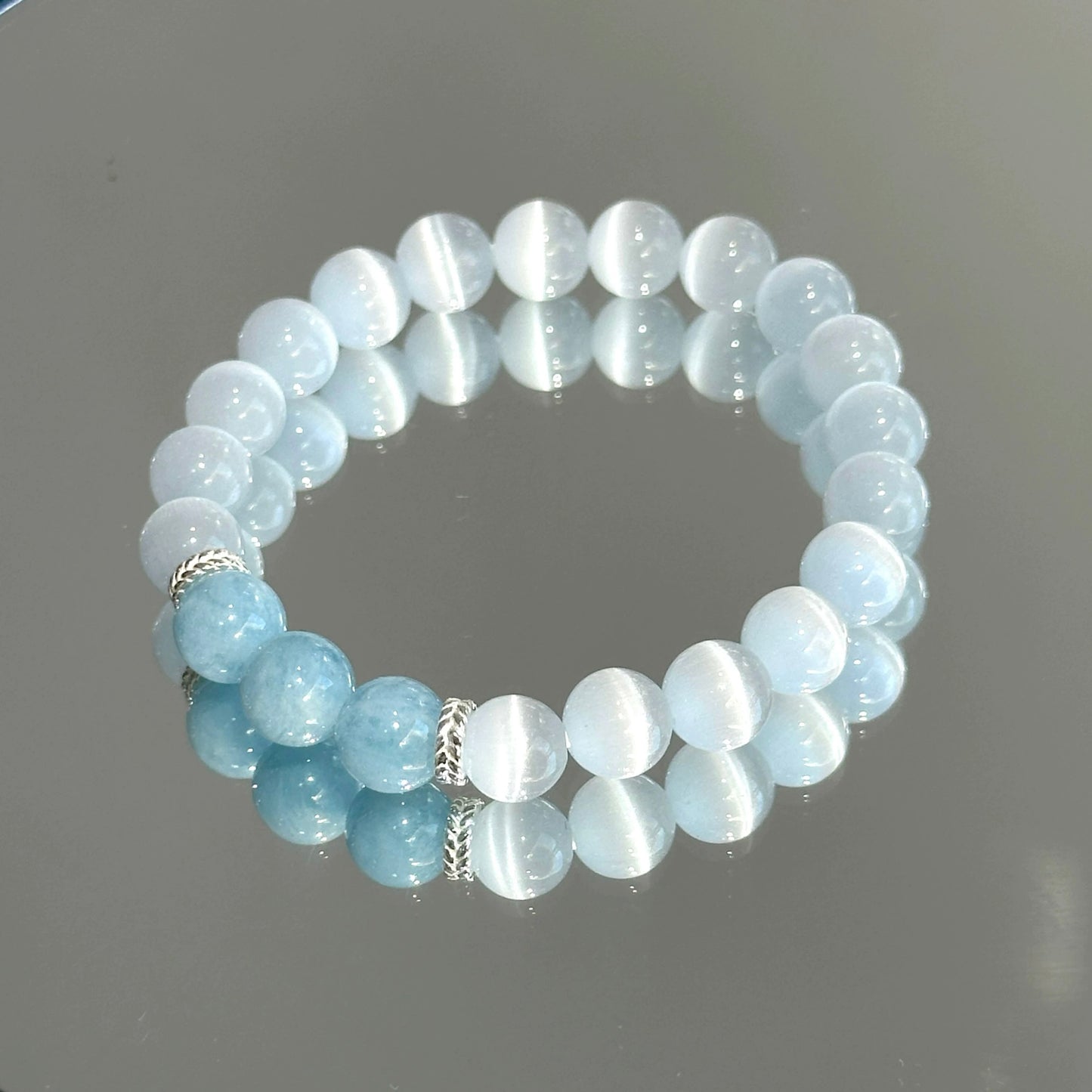 Heart’s Anchor Aquamarine Bracelet