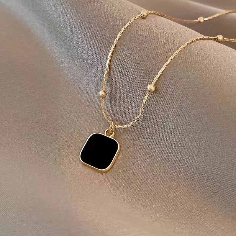 Midnight Guardian Obsidian Necklace