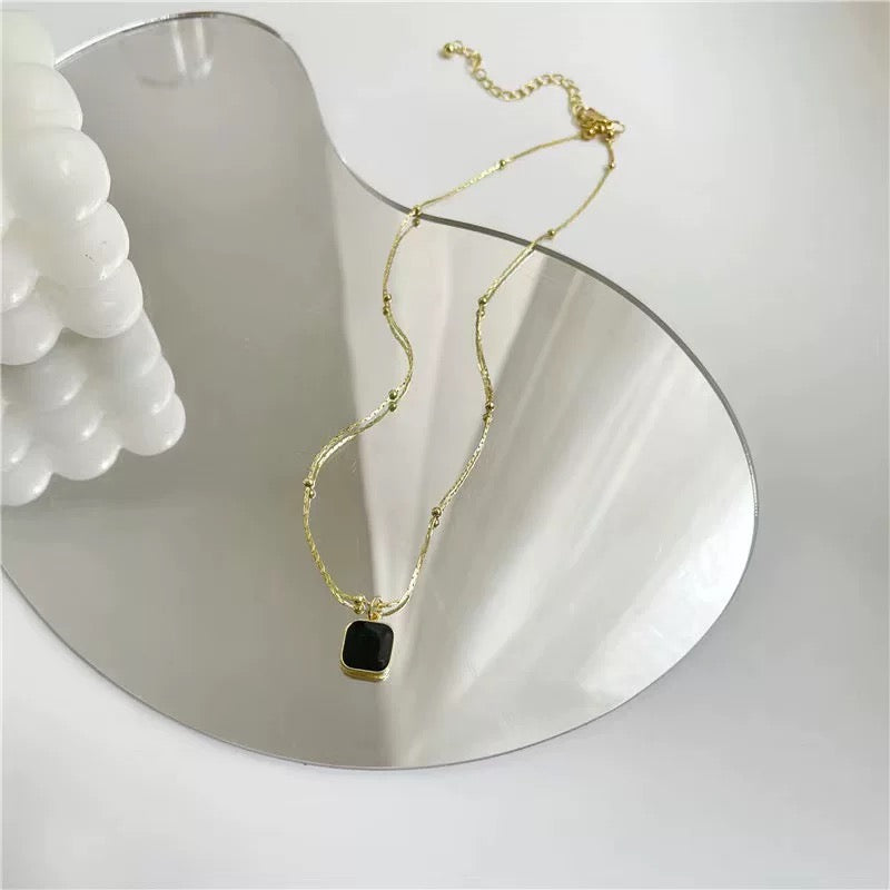 Midnight Guardian Obsidian Necklace