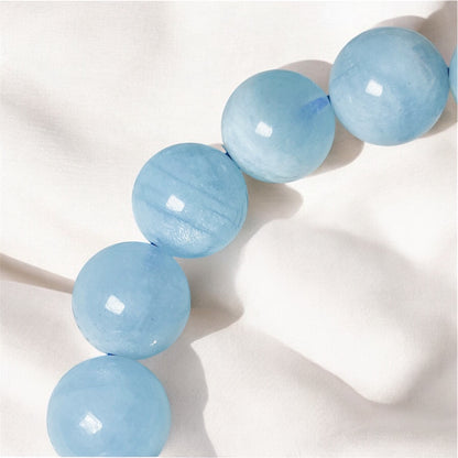 Ocean Whisper Aquamarine Bracelet (8mm Aquamarine)