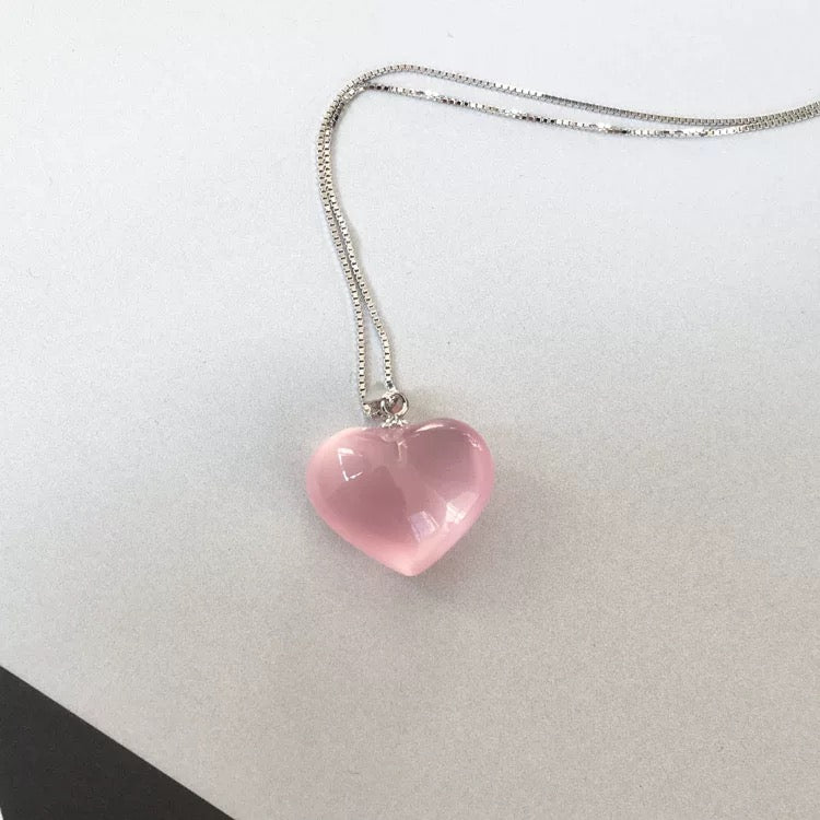 Heartthrob Enchantment Rose Quartz Necklace